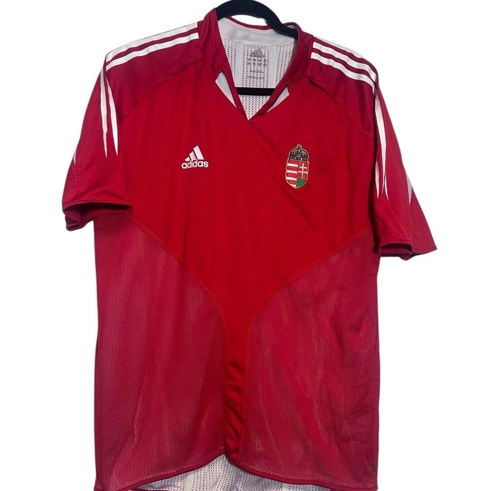 Adidas Hungary 2024 jersey, red soccer team.